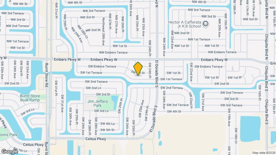 2513 SW 1st Terrace Mapa y Detalles de la Ubicación