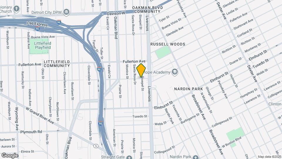 12211 Stoepel St, Unit #1- Lower Map and Location Details