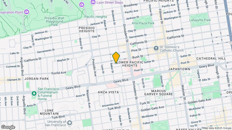 2558-2562 Sutter St Map and Location Details