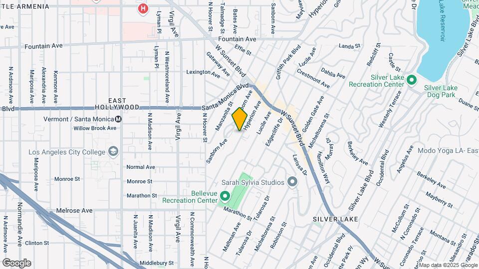 955 Hyperion Ave Mapa y Detalles de la Ubicación