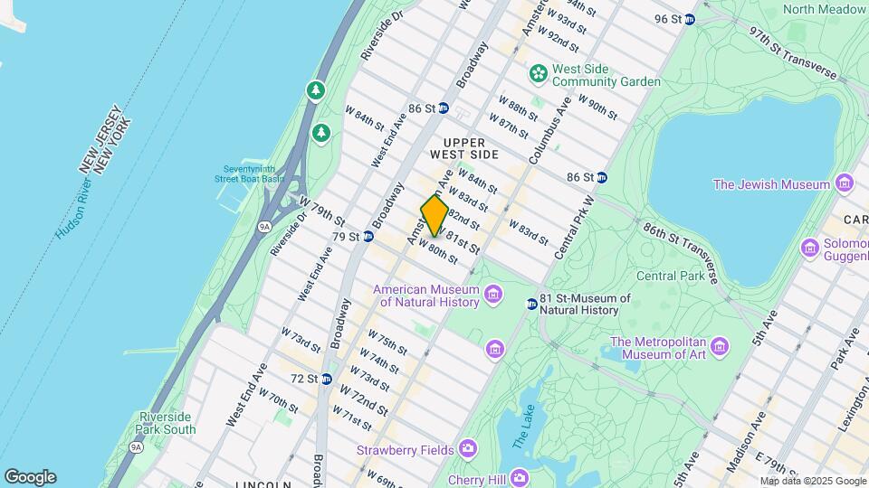 159 West 80th St Mapa y Detalles de la Ubicación