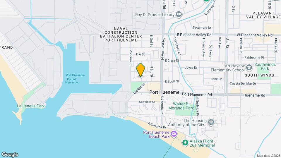 Beachcomber Apartment Map and Location Details