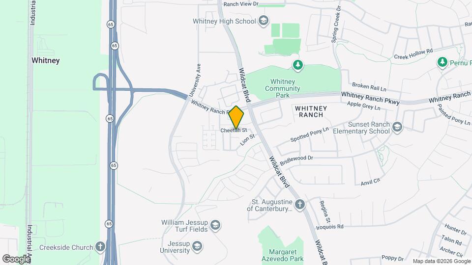 1416 Cheetah St Map and Location Details