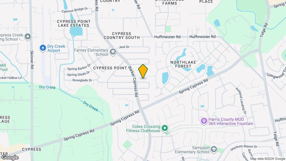 16122 Cypress Point Dr Map and Location Details