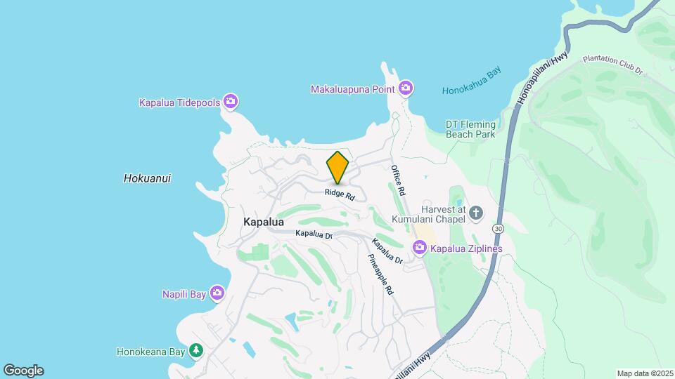 Kapalua Ridge Villas Map and Location Details