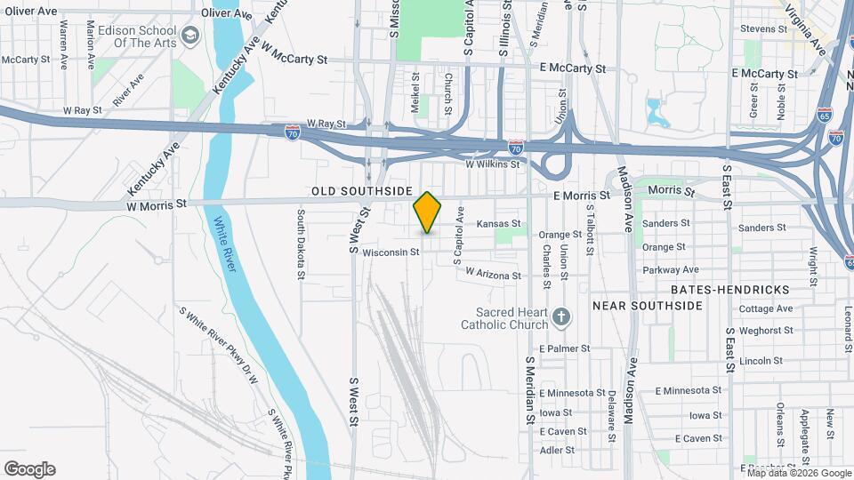 1307 S Senate Ave Map and Location Details