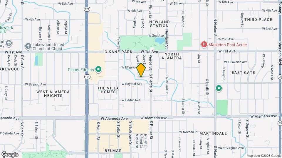 6950 W Archer Pl Mapa y Detalles de la Ubicación