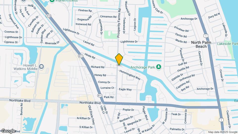 510 Prosperity Farms Rd, Unit Earman Villas 3B Mapa y Detalles de la Ubicación