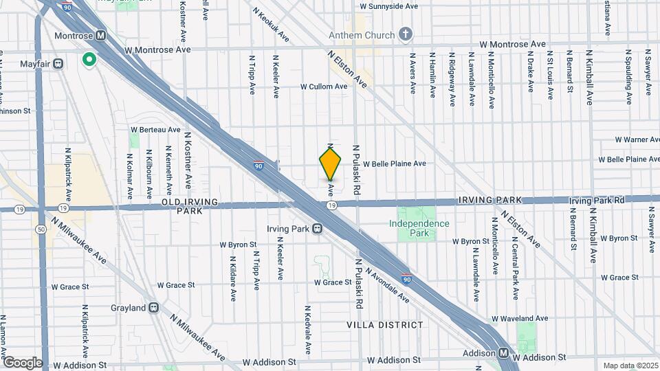 4044 N Keystone Ave Map and Location Details