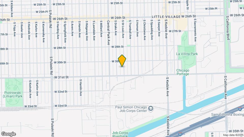 3028 S Saint Louis Ave Map and Location Details