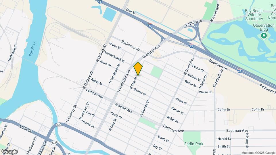 1400 N Clay St Map and Location Details