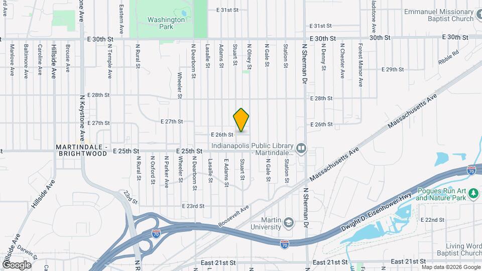 3455 E 26th St Map and Location Details