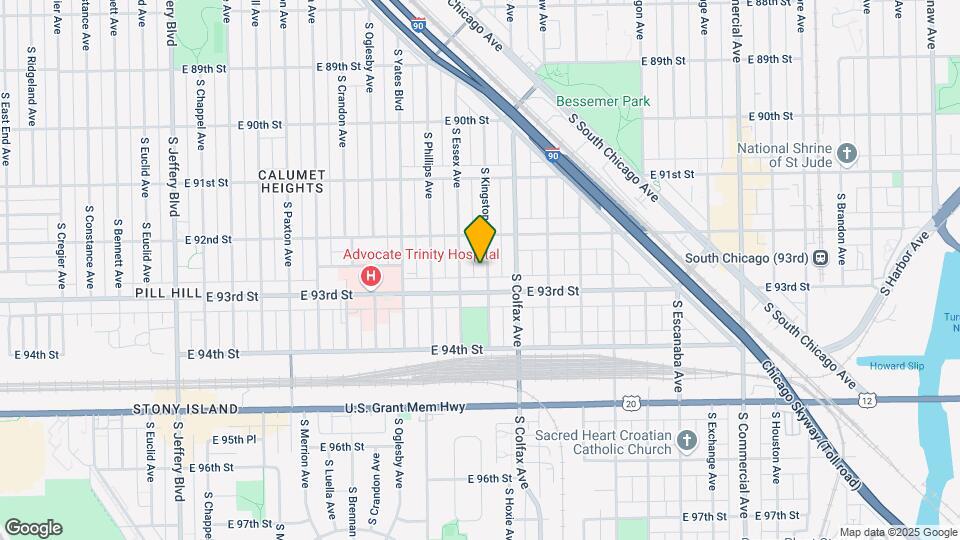 9238 S Kingston Ave Map and Location Details
