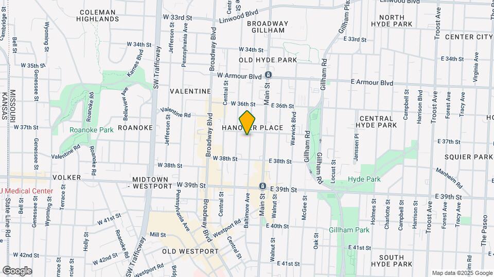3708 Baltimore Ave Map and Location Details