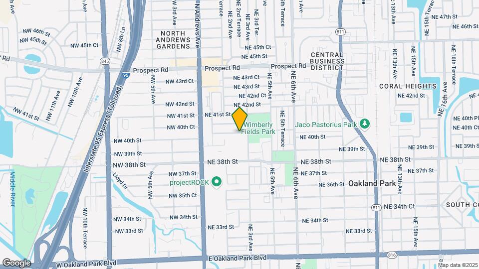 281 NE 40th St, Unit 2 Map and Location Details