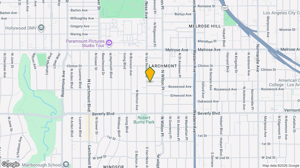 5051 Rosewood Ave, Unit 208 Mapa y Detalles de la Ubicación