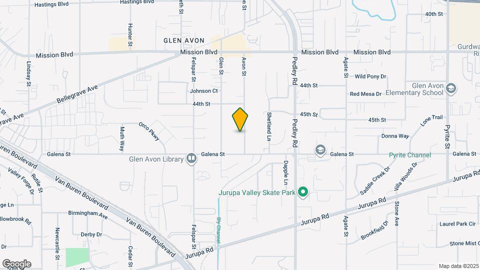 4525 Avon St Map and Location Details
