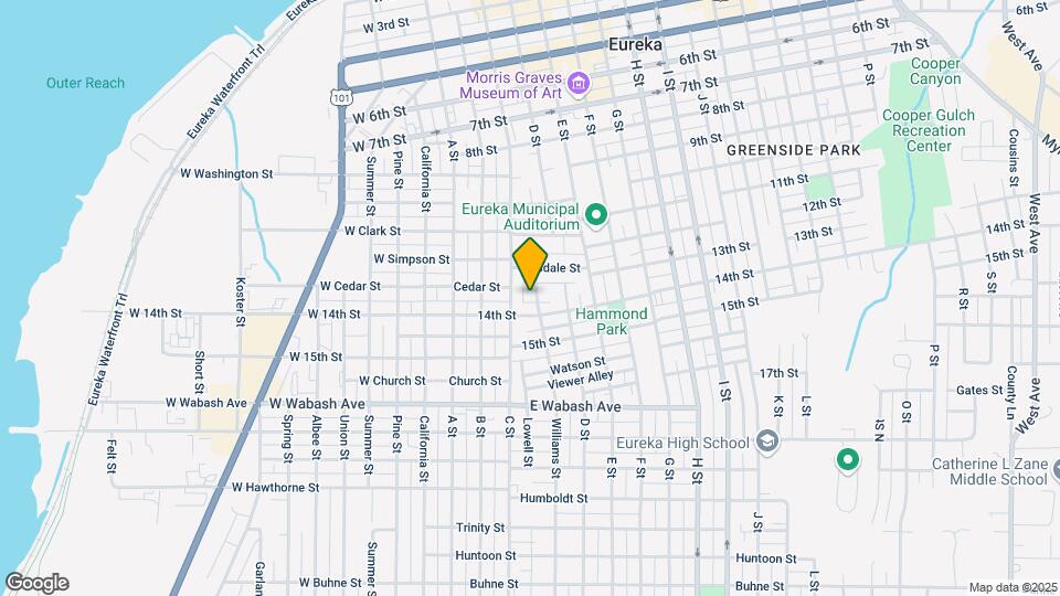 1314-1316 Williams St Map and Location Details