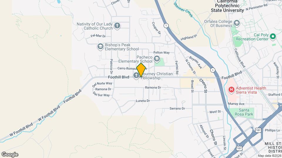 341 Foothill Blvd Map and Location Details