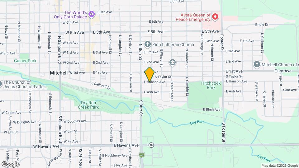 623 E Hanson Ave Map and Location Details