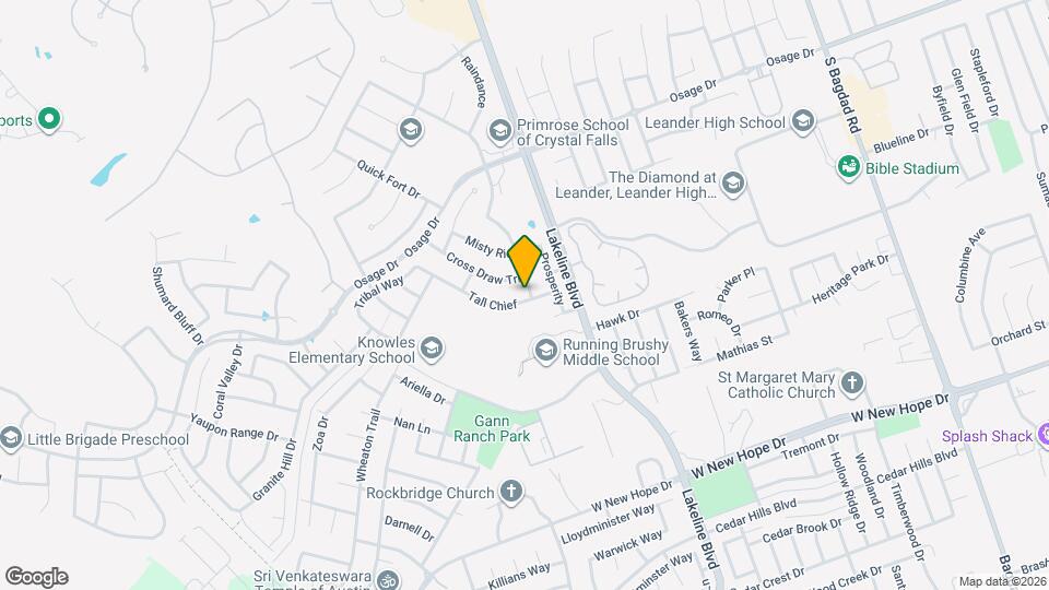 1801 Tall Chief Map and Location Details