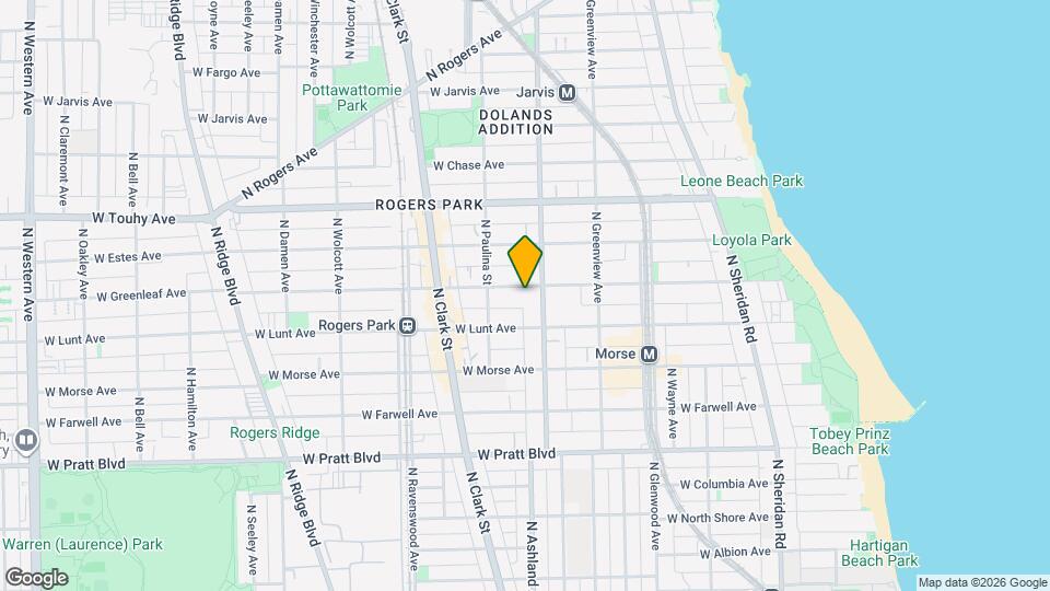 1615 W Greenleaf Ave Map and Location Details