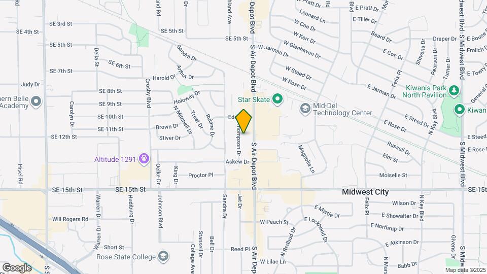 1712 Thompson Dr Map and Location Details