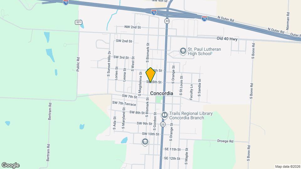 503 S Bismark St Map and Location Details