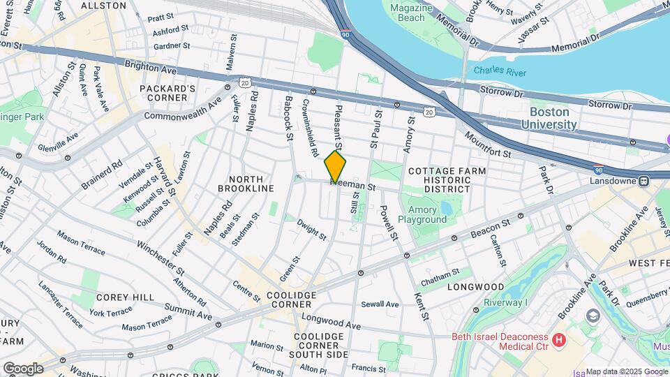140 Pleasant St, Unit #1 Map and Location Details