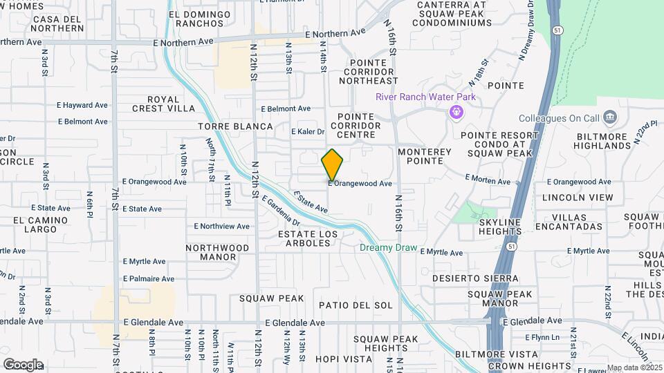1411 E Orangewood Ave, Unit 107 Map and Location Details