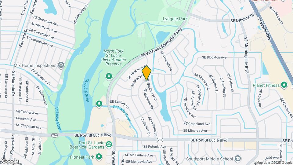 2101 SE Holland St Map and Location Details