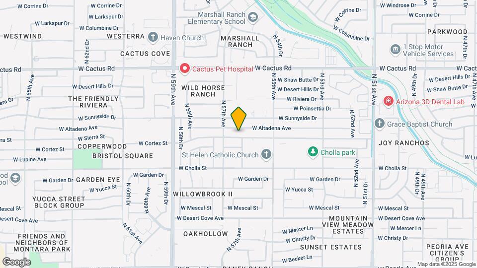 5608 W Cortez St Map and Location Details