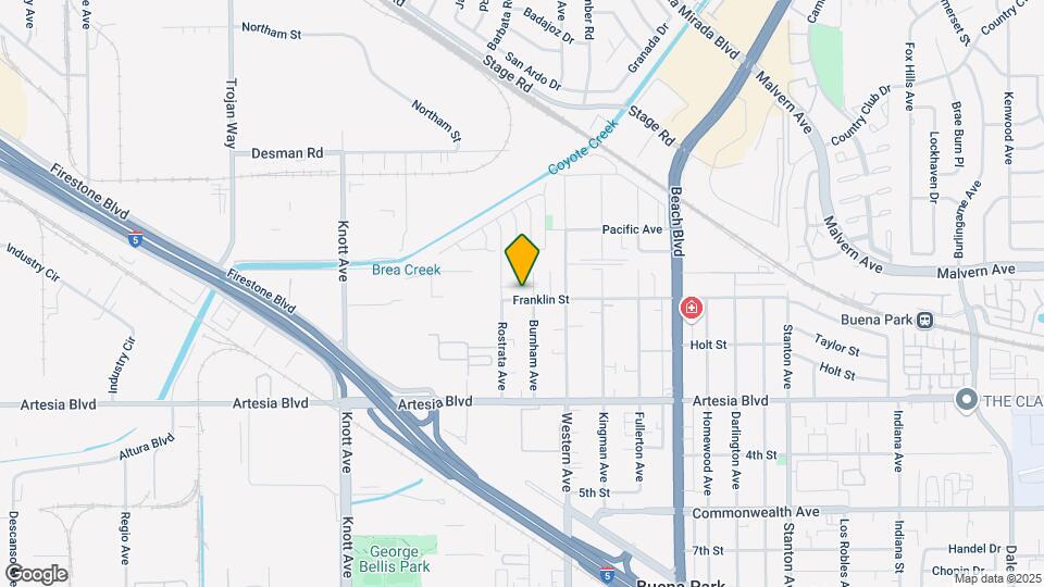 7381 Franklin St Map and Location Details
