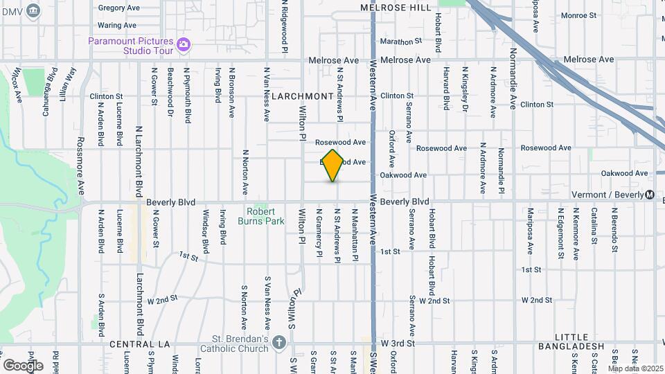 Oakwood Larchmont Village Map and Location Details