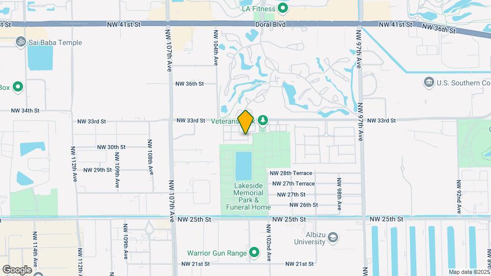 10279 NW 30th Terrace Map and Location Details