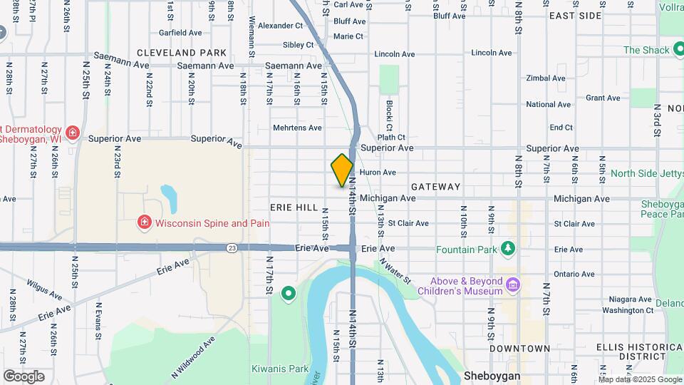 1416 Michigan Ave Map and Location Details