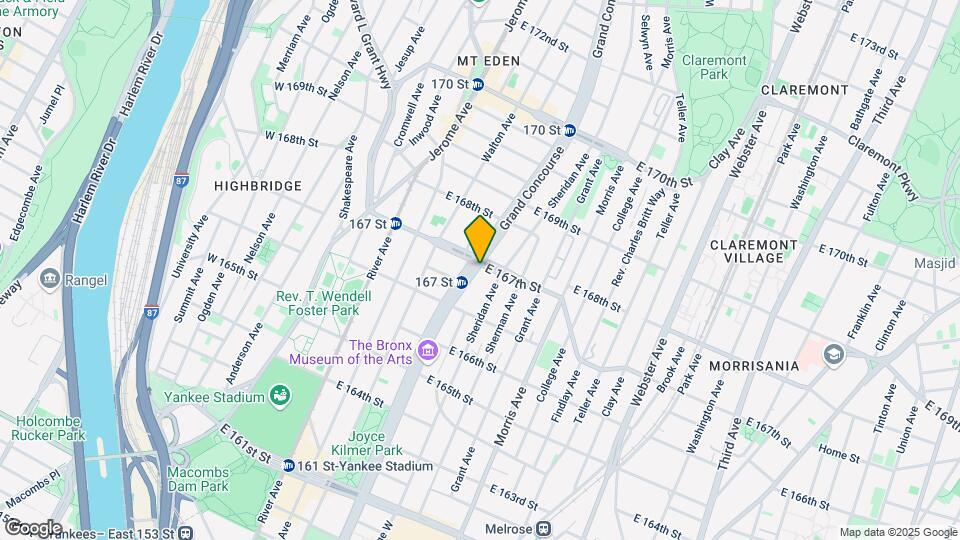 1188 Grand Concourse Map and Location Details