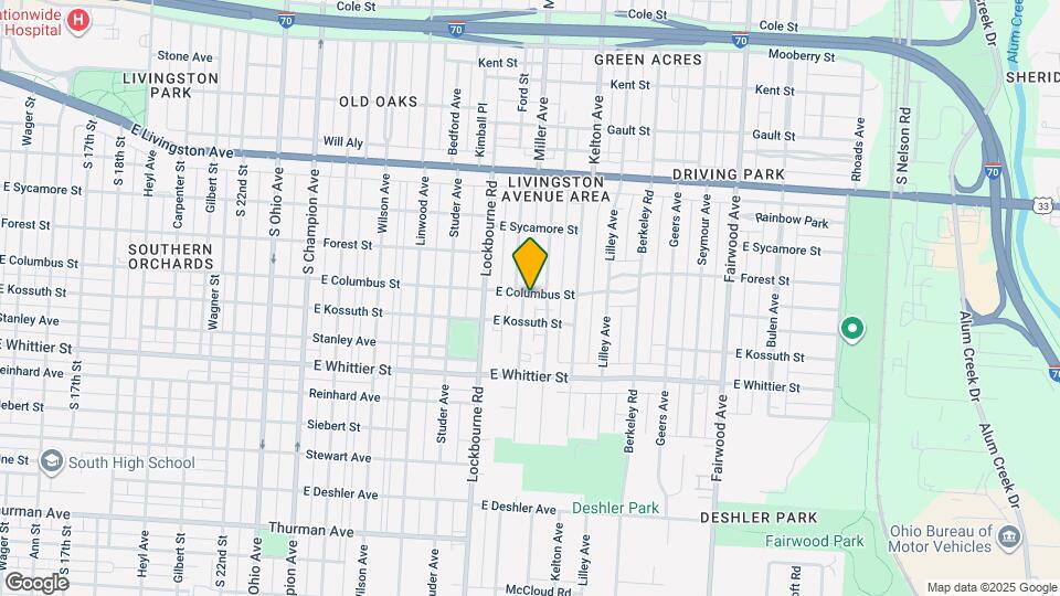1014 Miller Ave Map and Location Details