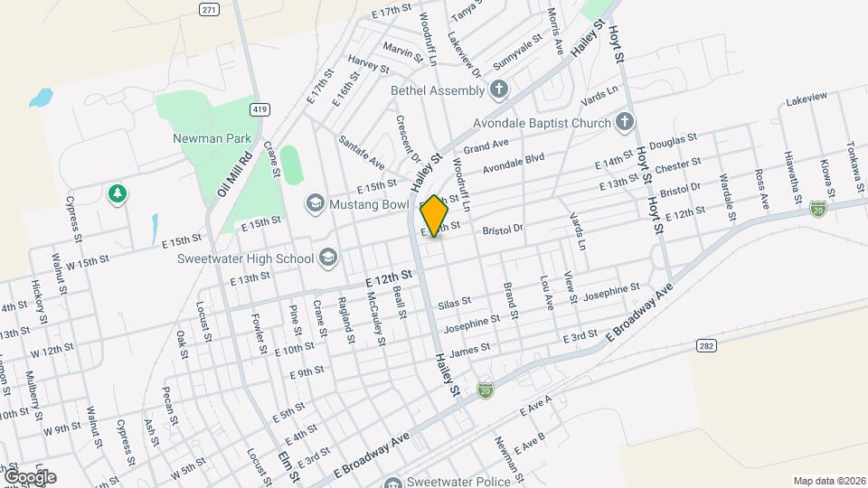 1209 Bawcom St Map and Location Details