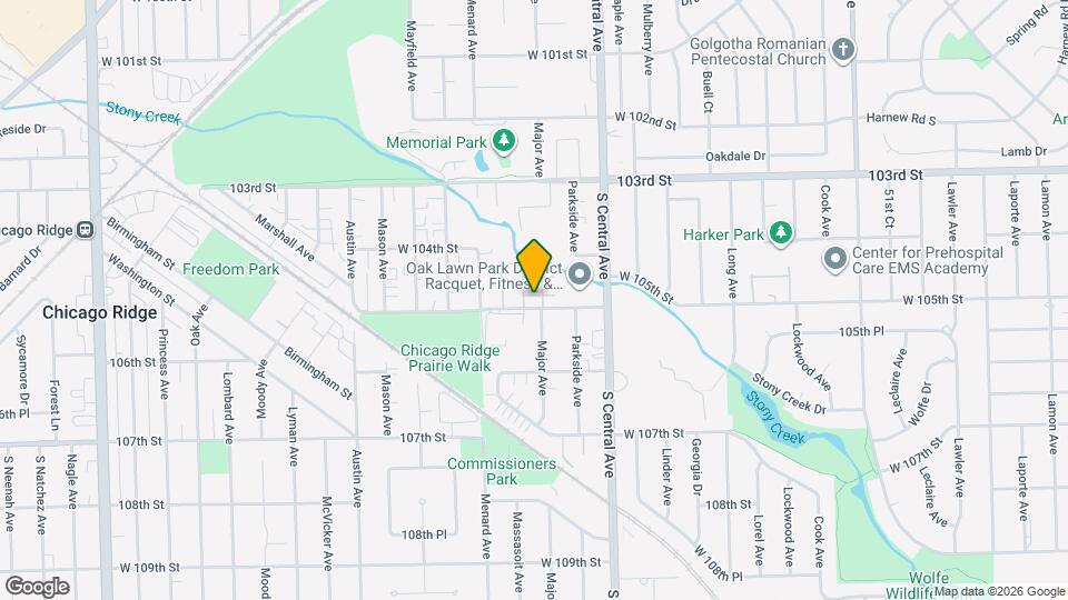 5644 W 105th St Map and Location Details