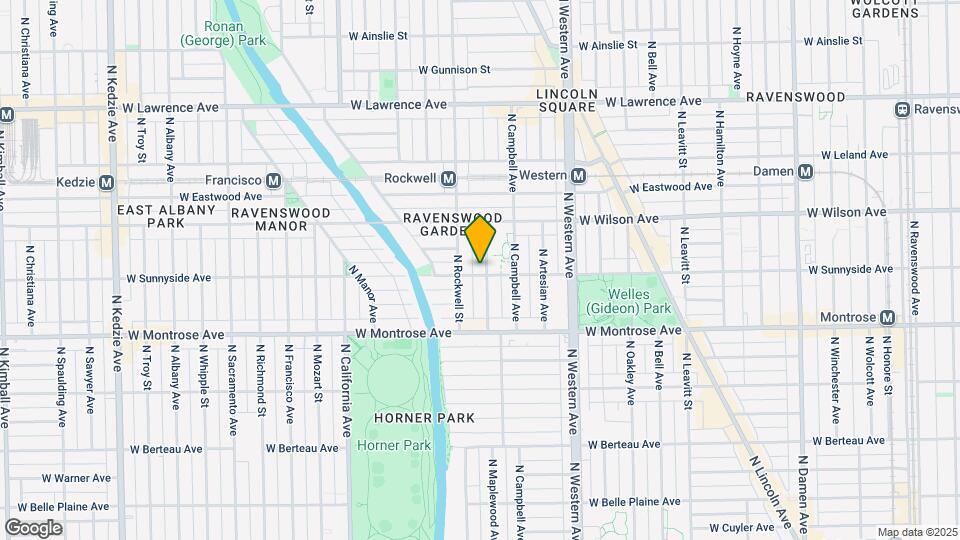 4500-4502 N Maplewood Ave Map and Location Details