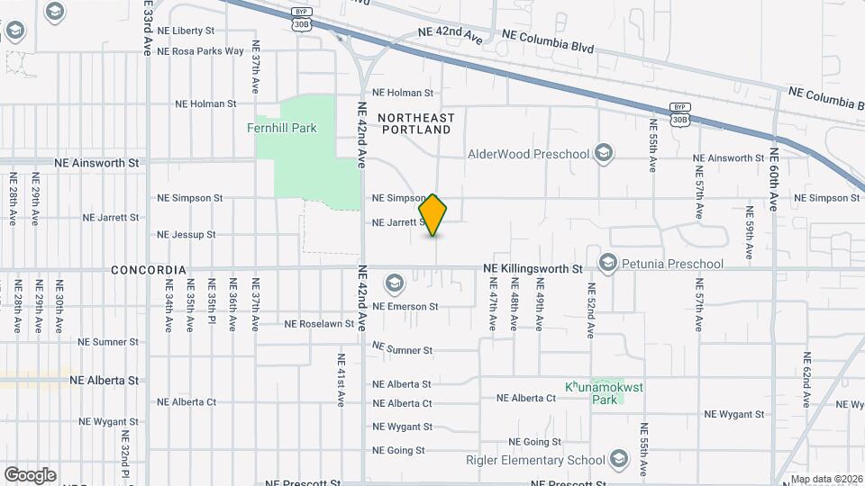 5615 NE 45th Ave Map and Location Details