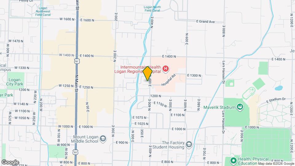 1245 N 400 E Mapa y Detalles de la Ubicación