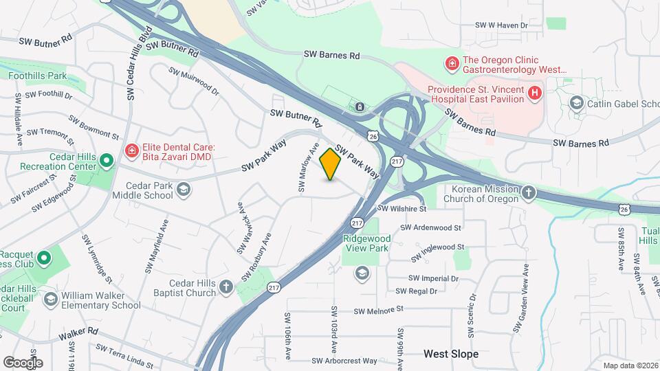 10319 SW Eastridge St Map and Location Details