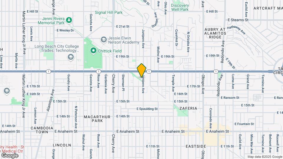 1739 Junipero Ave Mapa y Detalles de la Ubicación