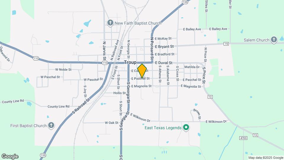 206 E Paschal St Map and Location Details