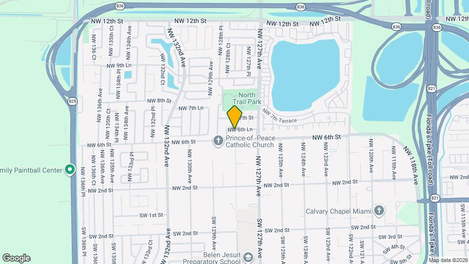 12810 NW 6th Ln Map and Location Details