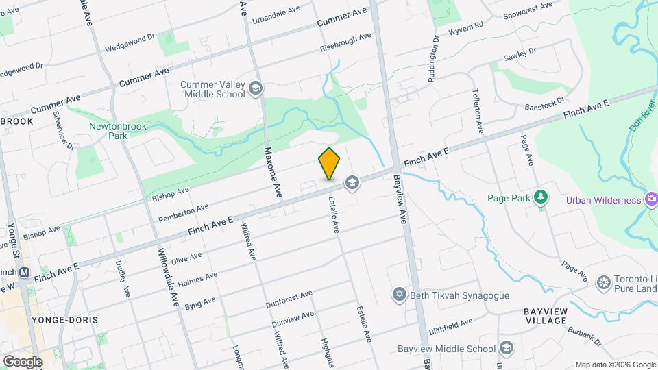 266 Finch Ave E Map and Location Details