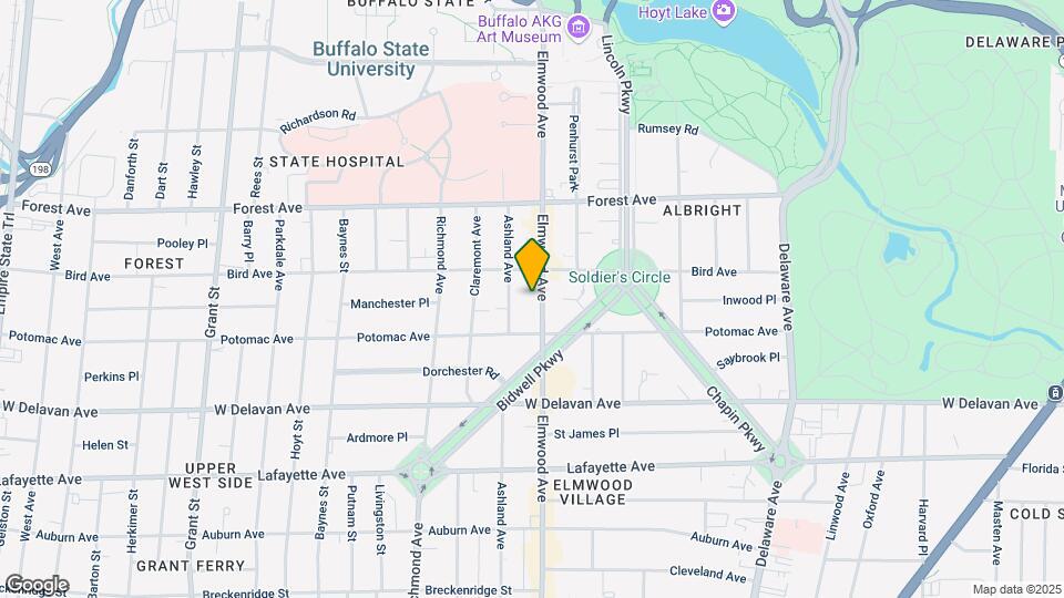 1030 Elmwood Ave Mapa y Detalles de la Ubicación