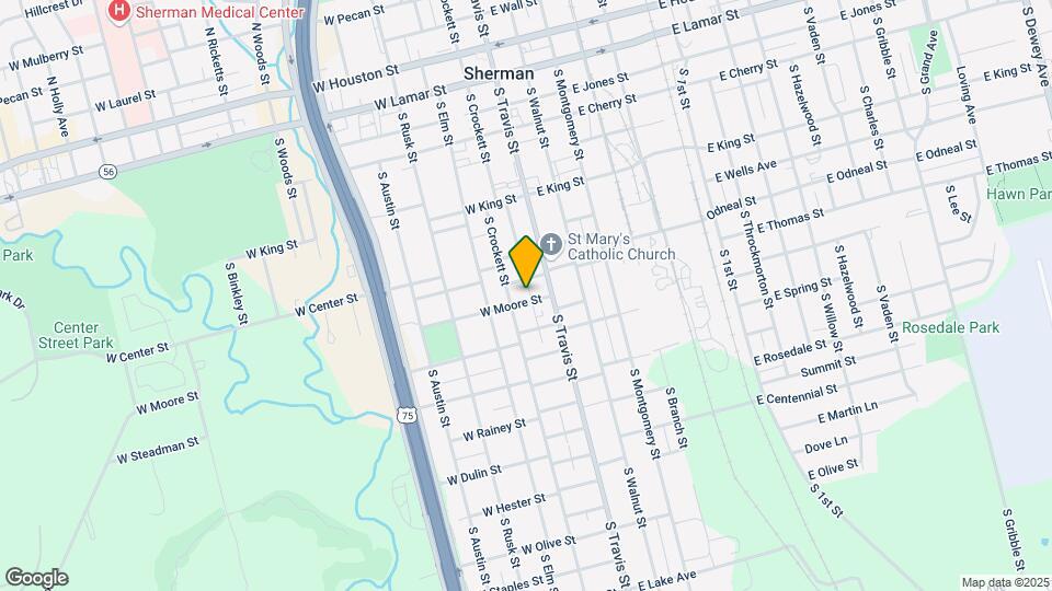 121 W Moore St, Unit B Map and Location Details